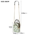 thumbnail image 2 of FORMRS Crossbody Bag for Women Quilted Travel Shoulder Cell Phone Purse with Chain Strap Handbag, Green Leafy Pattern, 2 of 7