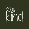 thumbnail image 2 of Dalix Be Kind Embroidered Fleece Cropped Zip Hoodie Cold Fall Winter Womens in Military Green M Medium, 2 of 5