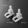 thumbnail image 2 of 2PCS Universal Toilet Lid Hinge Screw Top And Bottom Bolt Fixing AccessorieL, 2 of 7