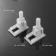 thumbnail image 3 of KDJ Toilet Seat Hinge Screws Set of 2 - White Plastic Toilet Lid Bolts Top and Bottom Fixing Accessories for Toilet Seat Installation Easy DIY Replacement Parts 40x24x45mm, 3 of 9