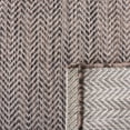 thumbnail image 6 of SAFAVIEH Courtyard Blazhe Chevron Indoor/Outdoor Runner Rug, Brown/Beige, 2'3" x 8', 6 of 11