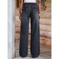 thumbnail image 4 of EMMIOL Women's Mid High Rise Wide Leg Baggy Jeans Y2K Boyfriend Denim Pants with Pockets, 4 of 7