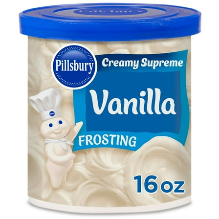 Pack of 4 Pillsbury Creamy Supreme Vanilla Frosting, 16 Oz Tub, 16 oz (packaging may vary)
