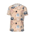 thumbnail image 6 of Wukai Cute Ink Drawn Elephants Print Men's Short-Sleeved Mesh T-Shirt,Quick-Dry Short Sleeve Workout T-Shirt-X-Large, 6 of 8