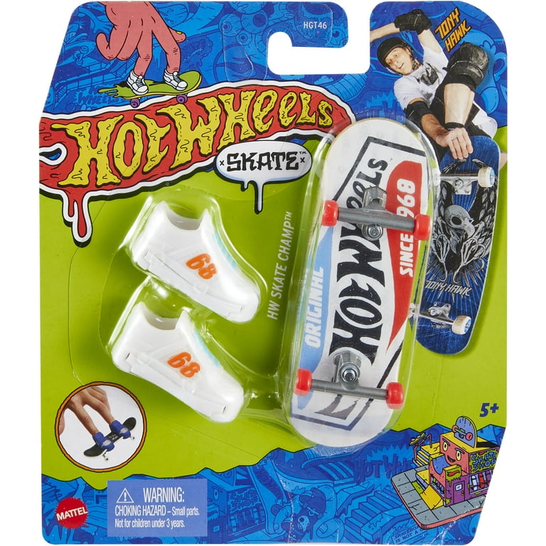 Hot Wheels Skate Tony Hawk Fingerboard & Skate Shoes, Toy for Kids (Styles  May Vary)