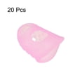thumbnail image 3 of Uxcell Finger Tips Anti Slip Fingertip Protector, 20 Pack 28mm Silicone Finger Guard, Pink, 3 of 6