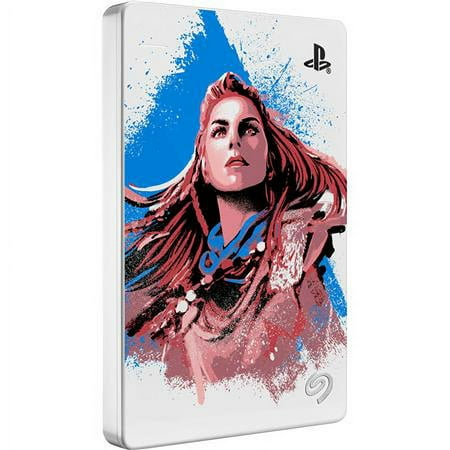 Seagate - Game Drive for PlayStation Consoles Horizon Forbidden West LE 5TB External USB 3.2 Gen 1 Portable Hard Drive - White
