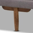 thumbnail image 5 of Bowery Hill Grey Mid-Century Upholstered Walnut Wood Daybed, 5 of 8