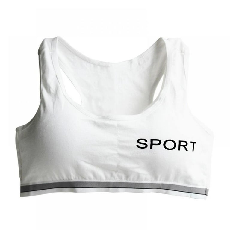 Popular Girls Sports Racerback Bra - Girls Sports Bras Print & Solid  Colors. Training Bras for Girls & Teens - 2 Pack