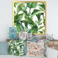 thumbnail image 3 of Designart 'Foliage Of Tropical Leaves On White' Tropical Framed Art Print, 3 of 4