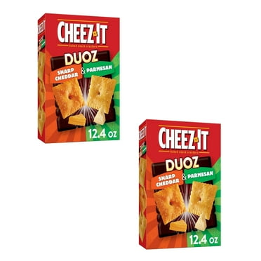 ( 2 Pack ) Cheez-It Baked Snack Cheese Crackers, Sharp Cheddar & Parmesan, 12.4 oz