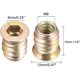 thumbnail image 1 of Enchufe de tornillo M6, piezas de tornillo para muebles, enchufe hexagonal, tuerca hexagonal de madera, kit de herramientas de surtido de tuercas de inserción de muebles (m6 * 15mm), 50 uds. Feliz Sencillez, 1 of 4