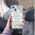 thumbnail image 5 of Jeremiah 29:11 Bible Verse Case for iPhone 14 ,Aesthetic Art Design Pattern TPU Shock Proof Cover Case, 5 of 5
