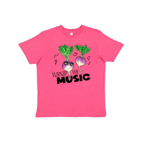 Inktastic Turnip the Music Partying Vegetables Youth T-Shirt