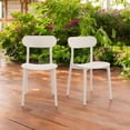 thumbnail image 2 of Patioflare Stacking Chair Set, Cream, 2-Pack, 2 of 8