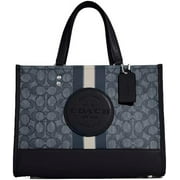 Coach Women's Dempsey Carryall Handbag In Signature Jacquard With Stripe And Coach Patch (Denim / Midnight Navy Multi)