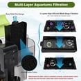 thumbnail image 3 of Aquarium Power Filter with Surface Skimmer Lychee External Hang On Back Fish Tank Filter for Gallon GPH Quiet Adjustable Water Flow Layer Filtration Pump Waterfall for Incr, 3 of 8