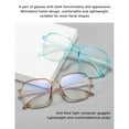 thumbnail image 6 of Blue Light Blocking Glasses, Anti Eye Strain Headache, Reading/Gaming/TV/Phones Glasses for Women Men UV400 Transparent Lens, 6 of 7