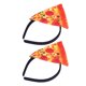thumbnail image 4 of BRIGHTFUFU 2 piezas Diadema de pizza divertido sombrero loco Halloween Cosplay accesorios de disfraces de Navidad para adultos niños accesorios de decoración de fiesta temática italiana, 4 of 8