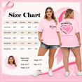 thumbnail image 3 of DEXIO Breast Cancer Plus Size Shirts for Women Ribbon In October We Wear Graphic T-Shirt Short Sleeve Awareness Tops Light Pink 3X, 3 of 9
