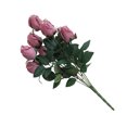 thumbnail image 3 of Ramo de yemas de rosa artificial de 9 cabezas, flor de simulación, ramo de novia, fiesta de boda, flor falsa, rosa púrpura sidaley HA7318-03B, 3 of 6