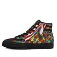 thumbnail image 3 of Autism Awareness Eagle High Top Canvas Shoes Sneakers Black Size 7, 3 of 7