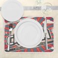 thumbnail image 3 of Ambesonne Retro Place Mats Set of 4, Vintage Cinema Movie Star, Standard Size, Brown Ecru Grey, 3 of 6