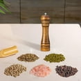 thumbnail image 4 of Wooden Pepper Grinder Solid Refillable Manual Mill For Kitchen Cooking BBQ Restaurant Seasoning, 4 of 5