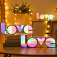 thumbnail image 3 of Labymos LED Love Letter Lights Love Sign Lamp Light Up Letter LOVE Sign Colorful Light, 3 of 8