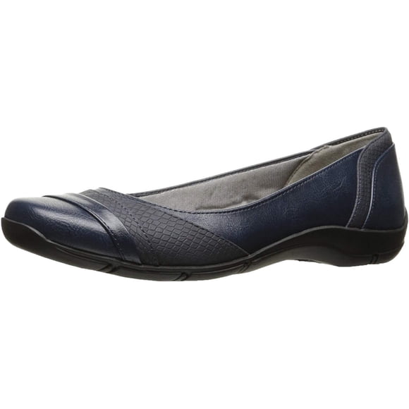 LifeStride Zapatos Planos para Mujer Dig Kylie Negro, Talla 9W