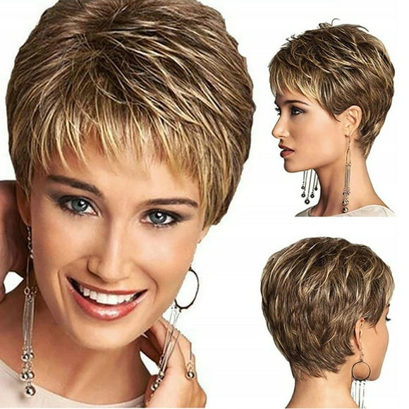 Wig, fashion, short blond hair, wig