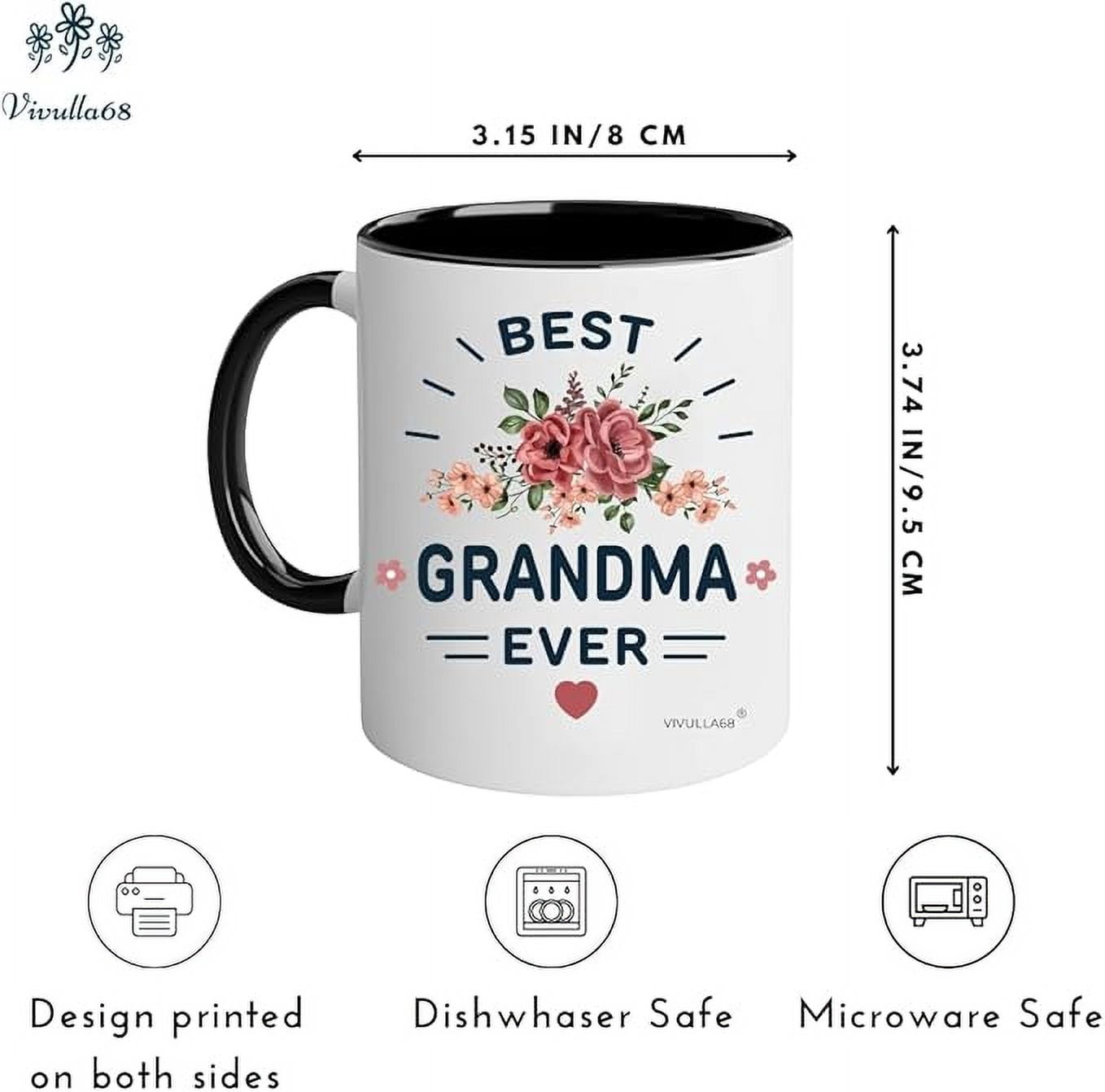 Best Grandparents Mugs Coffee Set Gift, Present Grandma Grandpa Cups, Gifts Ideas From Grandkids, Grandchildren, New Grandparent Announcement Christmas Valentine Birthday, Baby Reveal for Nana Papa
