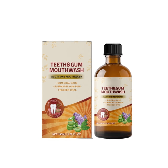 Enjuague bucal gingival: cuidado gingival, aliento fresco y dientes limpios, 100 ml