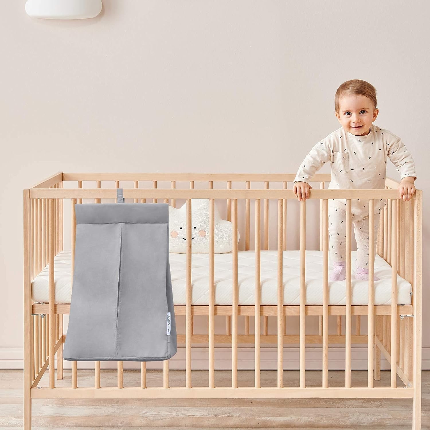 Diaper Stacker & Reusable Water-Resistant Cloth Diaper Pail Liner