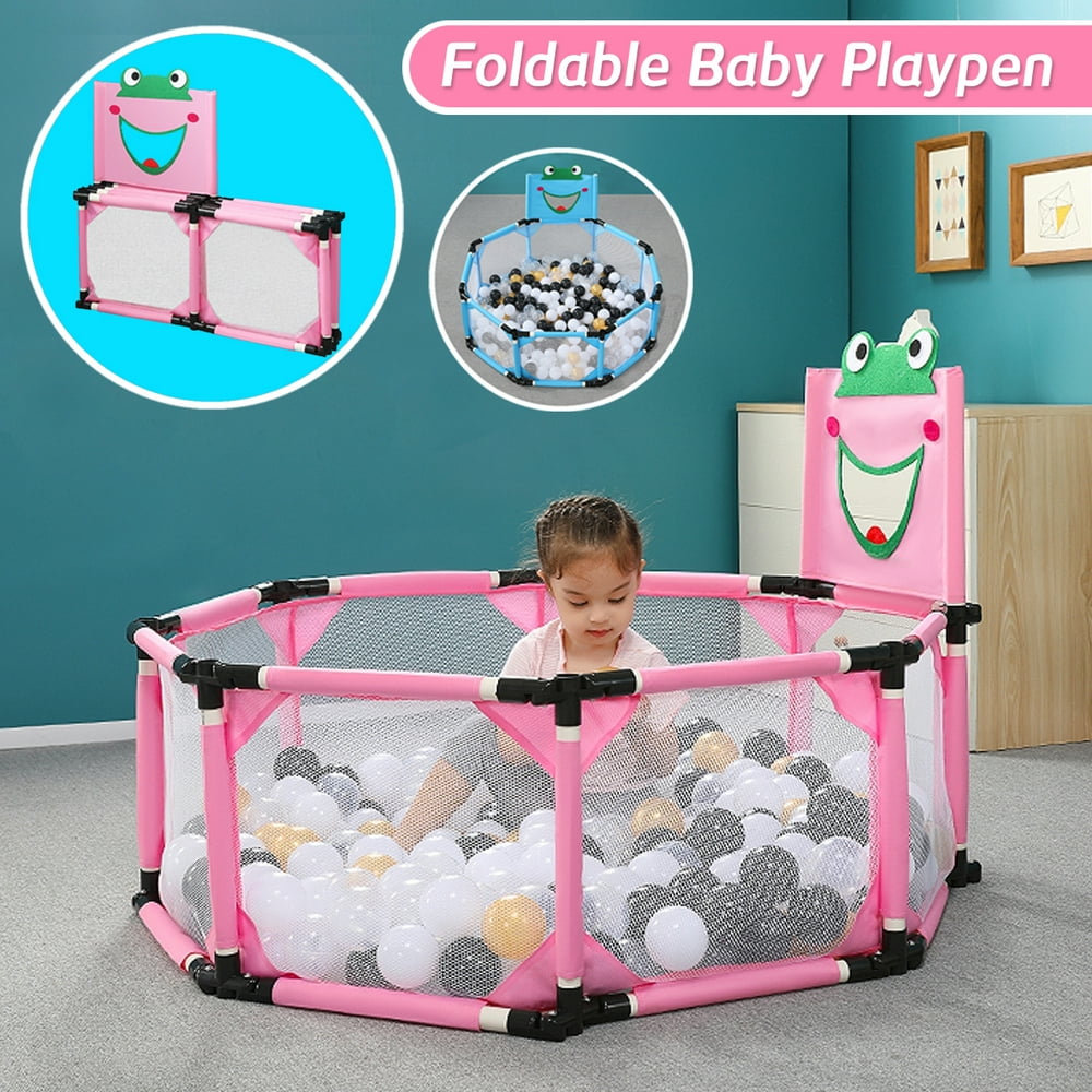 8 Sided Net Portable Children's Octagonal Playard Indoor and Outdoor