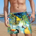 thumbnail image 4 of Men Swimming Shorts Compression Liner Swim Trunks Swimwear Bathing Suits Beach Wear Swim Suits Yellow S, 4 of 4
