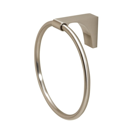 Alno A6840-SN Luna 6 Inch Bathroom Towel Ring Satin Nickel
