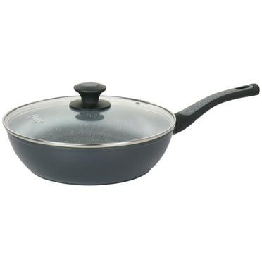 Bastone 3 Quart Aluminum Nonstick Saute Pan in Speckled Gray