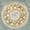 Unframed, variant on Art.com Mandala Delight III Yellow Grey Art Print by Danhui Nai, 16" x 16"