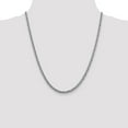 thumbnail image 2 of Auriga Fine Jewelry 14K White Gold 4.3 mm Semi-Solid 3-Wire Wheat Chain Necklace for Mens 22", 2 of 6