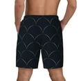 thumbnail image 4 of Fotbe Black Fish scales Men’s Swim Trunks Quick Dry Swim Shorts Board Shorts with Mesh Lining-XX-Large, 4 of 9
