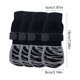 thumbnail image 3 of Conjunto de zapatos impermeables antideslizantes para perro de 4, forros para calcetines exteriores de interior con correa ajustable, suela de poliéster transpirable, negro, varias tallas, 3 of 8