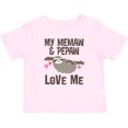 thumbnail image 3 of Inktastic My Memaw and Pepaw Love Me Sloth Girls Baby T-Shirt, 3 of 5