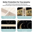 thumbnail image 3 of Crescent Sign Travel Portable Square Necklace Organizer Jewelry Box Earring Holder for Girls and Women - Store Rings, Earrings, Necklaces, Bracelets, and More, 3 of 6