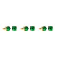 thumbnail image 2 of Sonducket Glitter Stud Hanging Shinny Short Pattern Party Pendientes Señora Decoraciones diario Varios Pendiente simple para verde Type1 NO1, 2 of 6