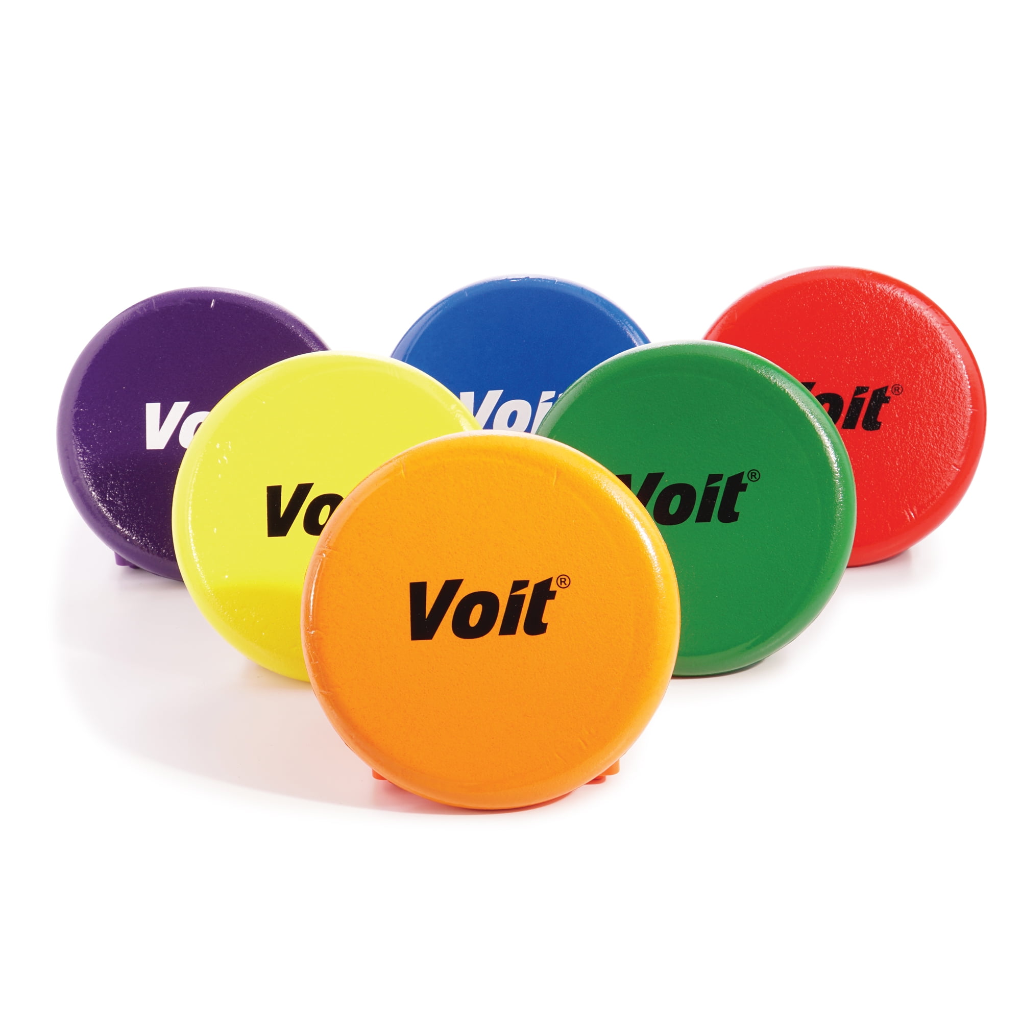 Voit® 8.5 in. TuffCoated Foam Flying Discs, Rainbow Pack of 6