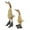 Brown Solid Duck Animals S/2 17", 12"H, variant on 17", 11"H Brown Bamboo Wood Duck Sculpture, by DecMode (2 Count)