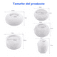 thumbnail image 3 of Moldes Pequeñas Jardineras Moldes Para Maceta Plantas 5 pzs, Blanco, 3 of 5