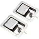 thumbnail image 1 of Pestillo de paleta con resorte de acero inoxidable de 2 paquetes con cerradura y llave - Manija de descarga simple para puerta de remolque de RV, 1 of 5