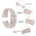thumbnail image 6 of Uxcell Silicone Watch Band 20mm Quick Release Rubber Replacement Watch Strap with Stainless Steel Silver Clasp, Pink, 6 of 7